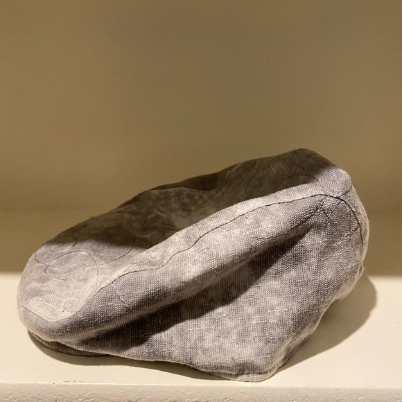 Men’s Gray two tone flat cap hat S/M - Picture 3 of 6